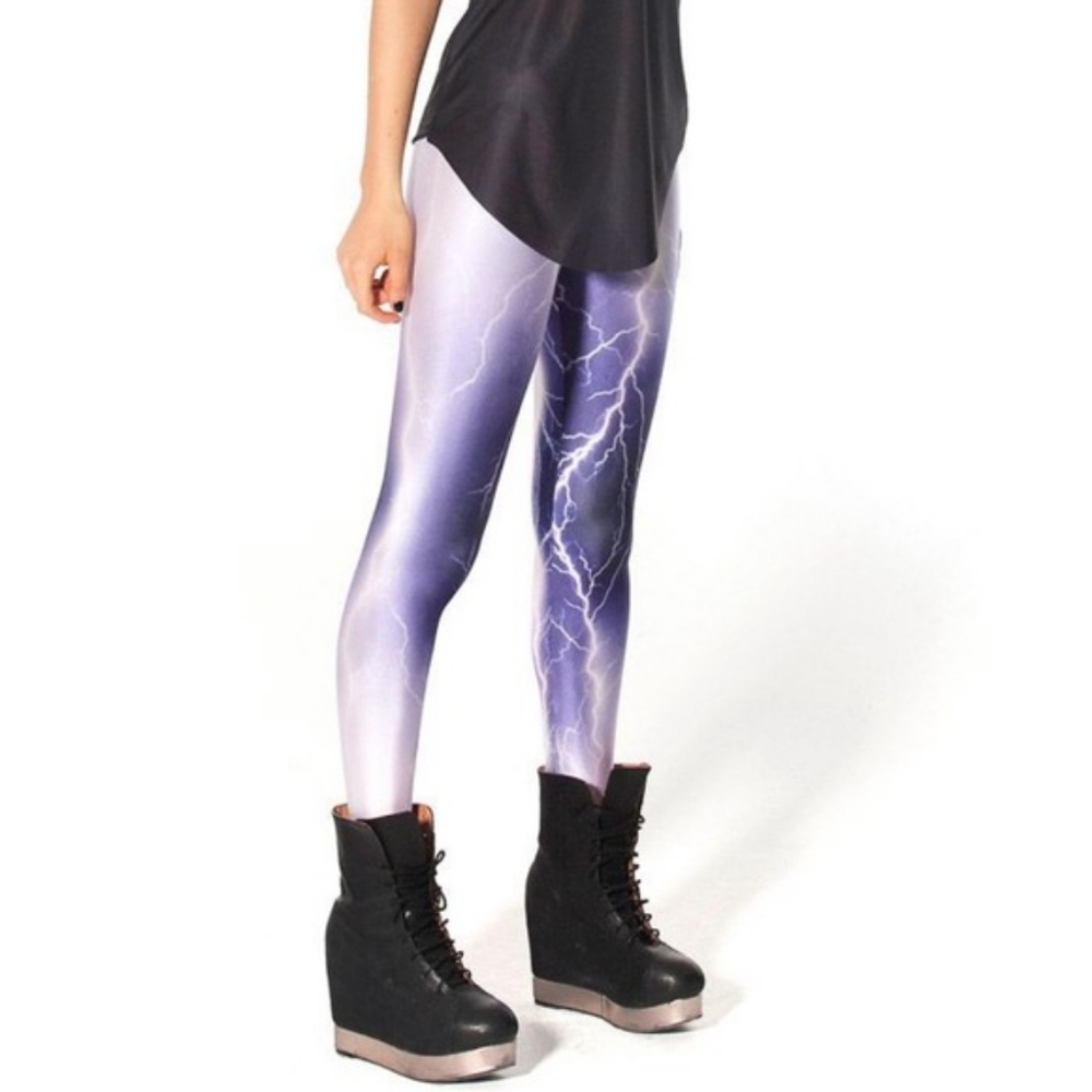 Blackmilk Lightning Bolt Leggings Size Medium Purple